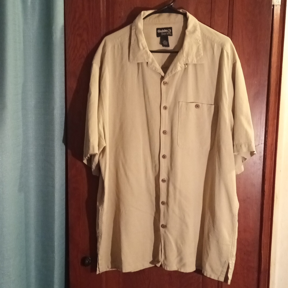 NWOT Men's Size 2XLT Guide Series Silk Shirt